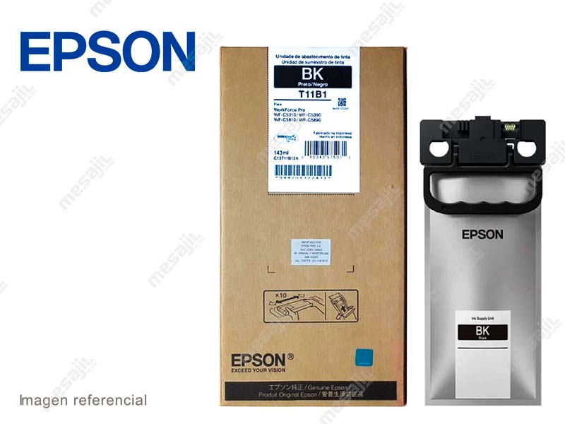 [T11B120-AL] BOLSA DE TINTA NEGRA PARA WF- C5310/C5390/C5810/C5890 143ML (ALTO RENDIMIENTO - 10,000 PAGINAS)