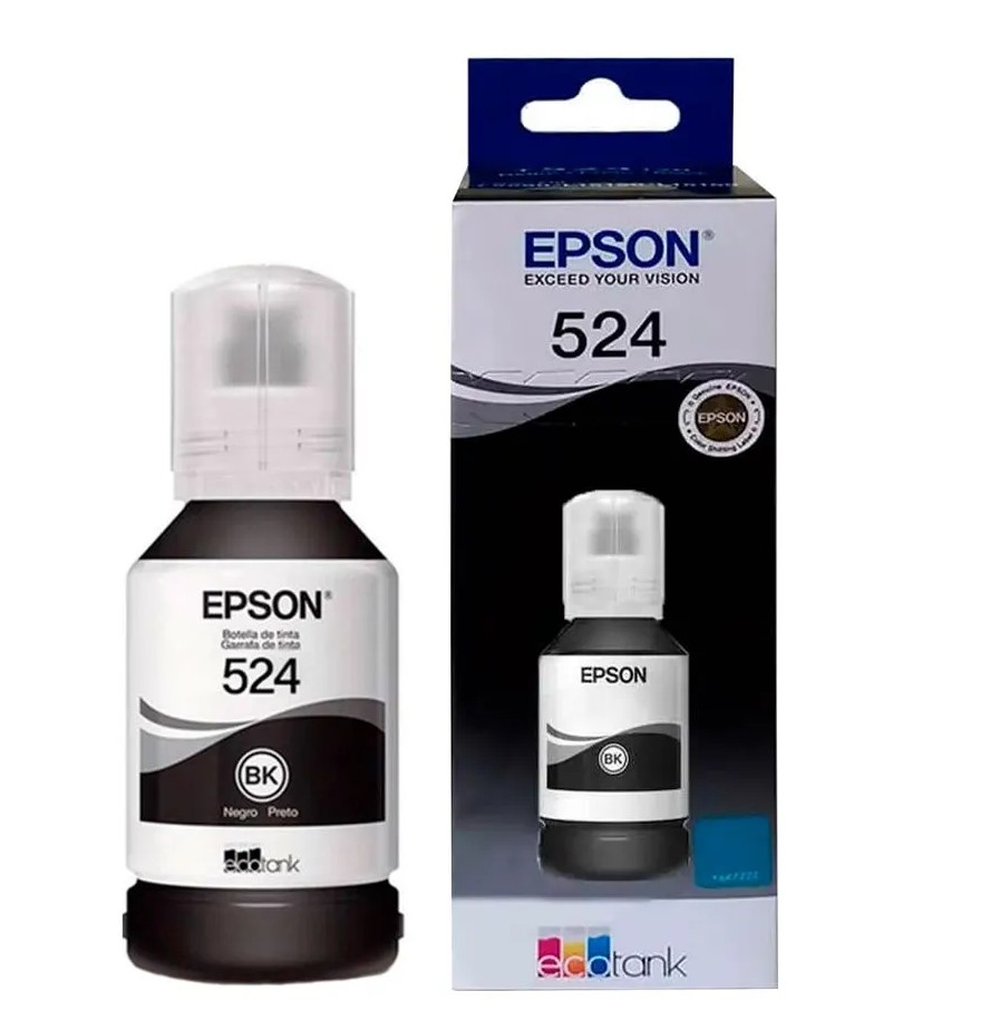 [T524120-AL] BOTELLA DE TINTA EPSON T524 NEGRA PARA L15150/L15160/L6490 127ML