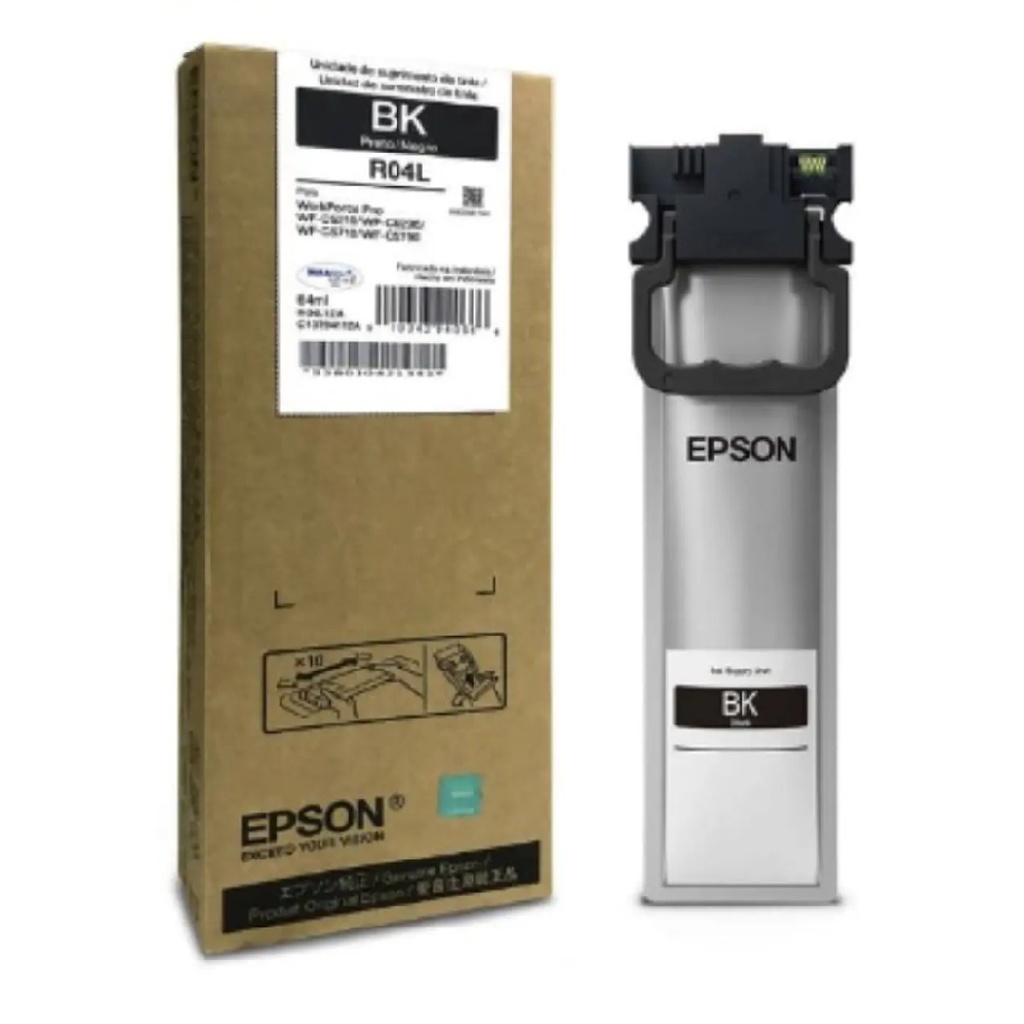 [T941120-AL] BOLSA DE TINTA EPSON NEGRA PARA WF- C5210, C5290, C5710, C5790 64ML R04L (RENDIMIENTO ESTANDAR - 5,000 PAGINAS)