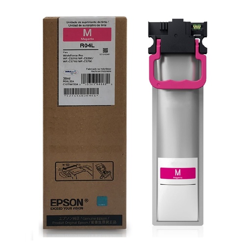[T941320-AL] BOLSA DE TINTA EPSON MAGENTA PARA WF- C5210, C5290, C5710, C5790 38ML R04L (RENDIMIENTO ESTANDAR - 5,000 PAGINAS)