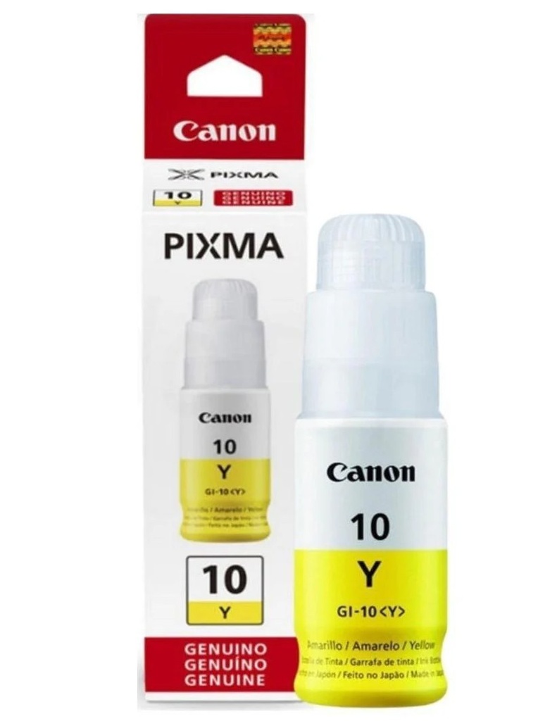 [GI-10Y] BOTELLA DE TINTA CANON YELLOW PARA PIXMA G5010/G6010 70ML