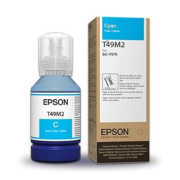 [T49M2] BOTELLA DE TINTA DE SUBLIMACION CYAN EPSON PARA F571, F570, F170 140ML