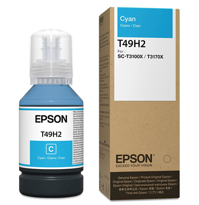[T49H200] BOTELLA DE TINTA CYAN EPSON PARA T3170X 140ML